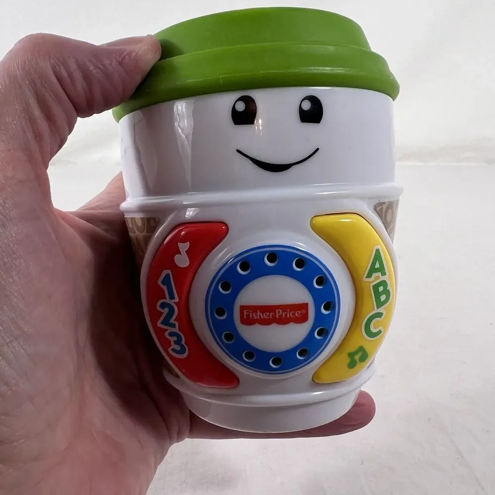 Fisher Price - Laugh and Learn - On The Glow Coffee Cup - Lights Music Sounds